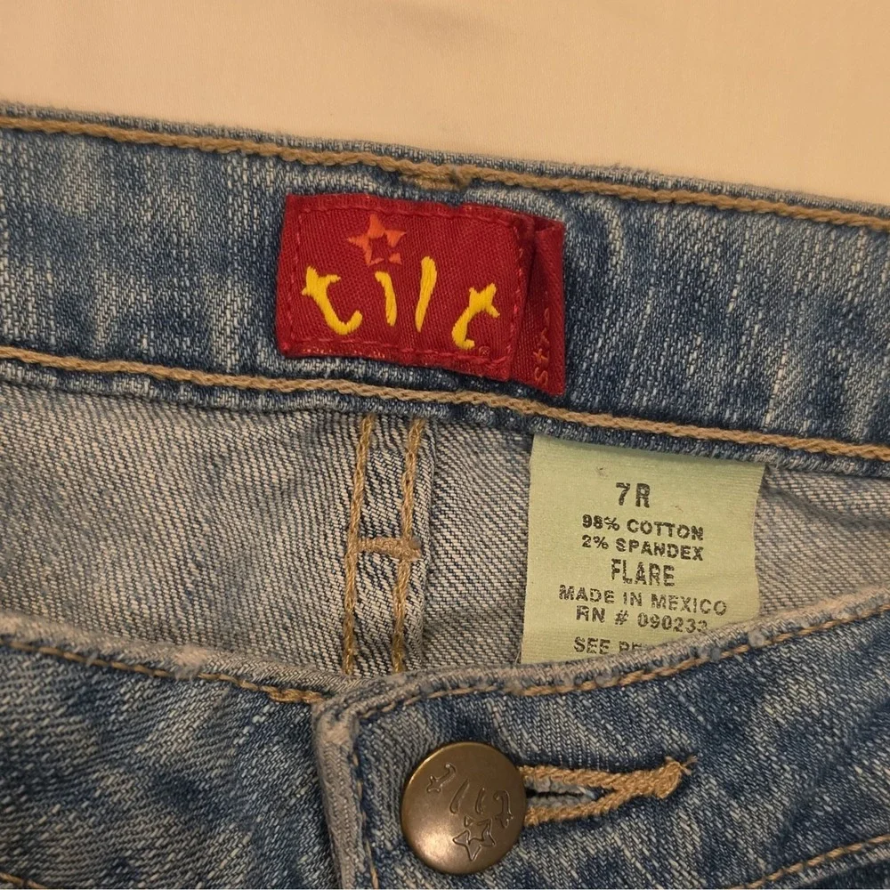 tilt Girls Blue Denim Shorts Size 7 Regular Fit Button Closure Pockets #99